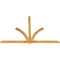 Ekena Millwork Redmond Rough Sawn Timber Gable Bracket, Western Red Cedar, 96"W x 64"H x 2"D x 4"F, 16/12 Pitch GBW096X64X0204RED00RWR - alternate 4